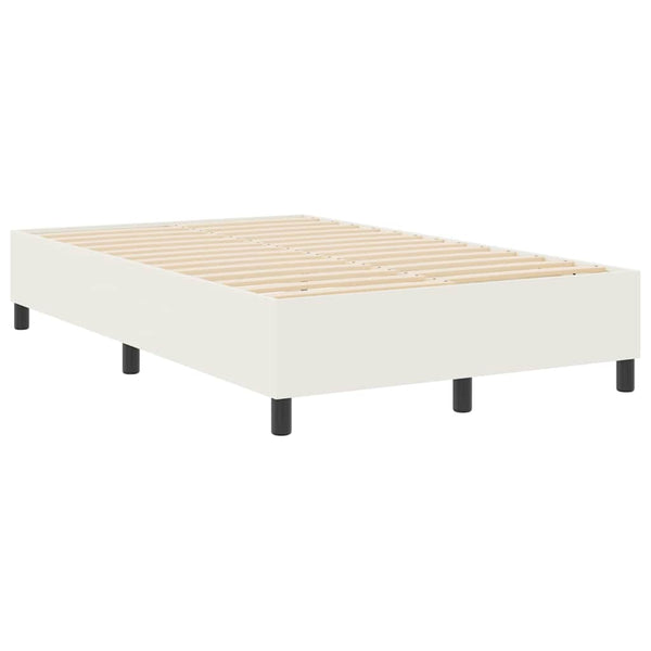 Creme Cord Plattformbett 120x200 cm