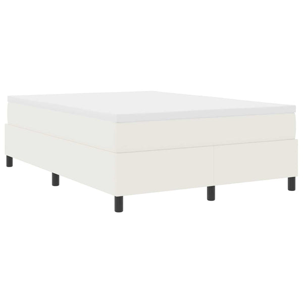 Creme Cord Plattformbett 140x190 cm