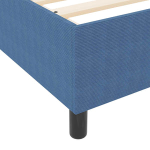 Bettgestell Blau 140x190 cm Cordstoff