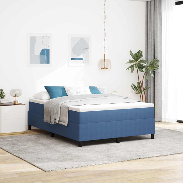 Bettgestell Blau 140x190 cm Cordstoff