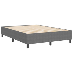 Plattformbett 140x200 cm Hellgrau Cordstoff