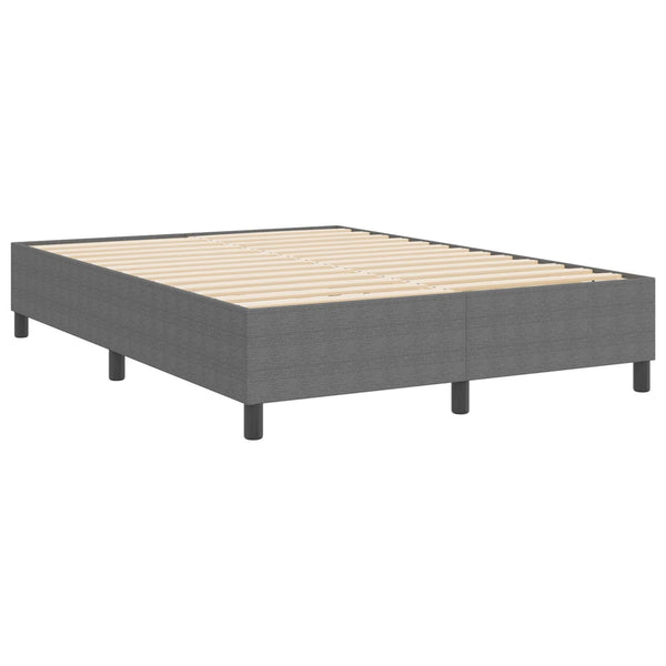 Plattformbett 140x200 cm Hellgrau Cordstoff
