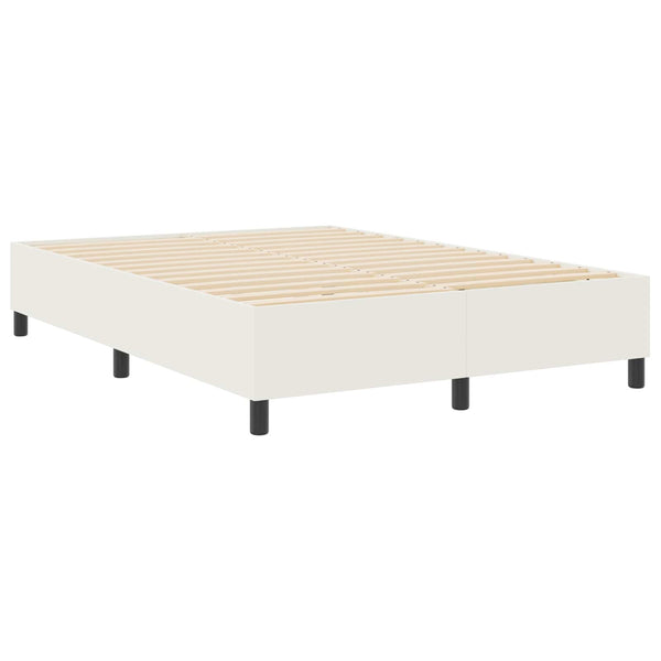 Creme Cord Plattformbett 140x200 cm