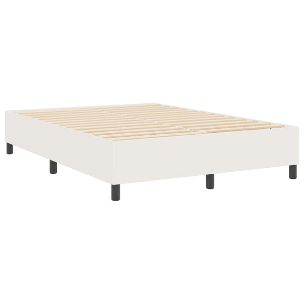 Creme Cord Plattformbett 140x200 cm