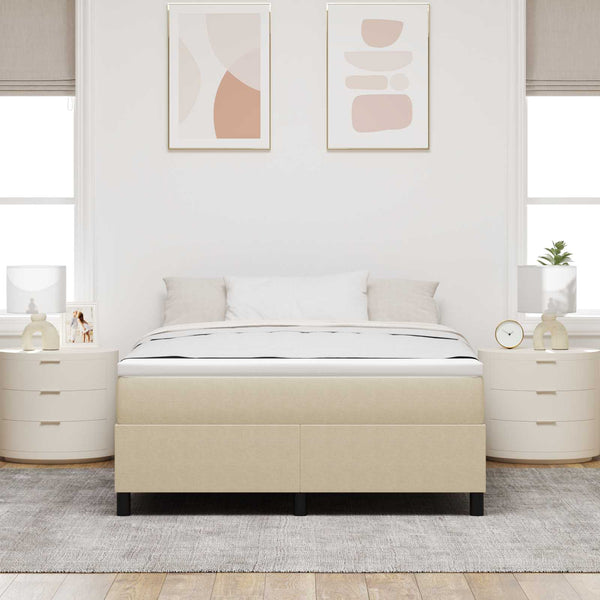 Grau-Grünes Cord Plattformbett 160x200 cm