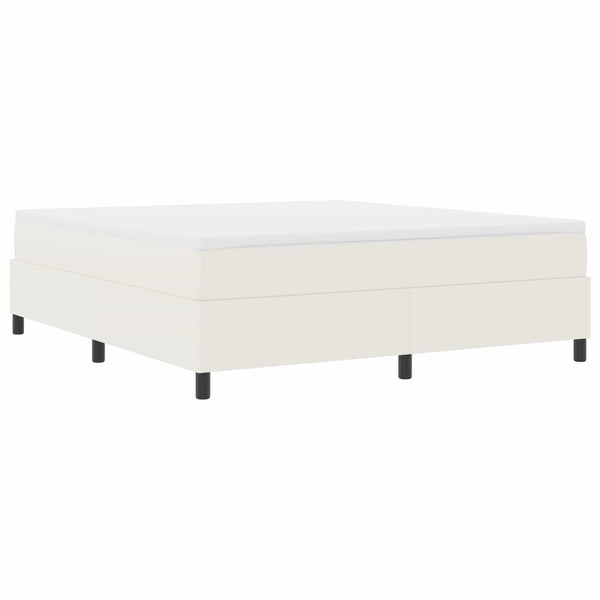 Creme Cord Plattformbett 180x200 cm