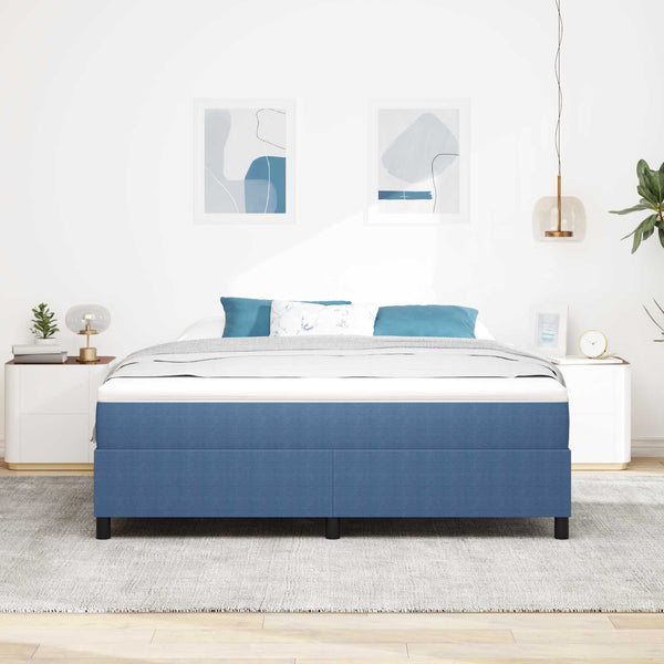 Plattformbettgestell Blau 180x200 cm Cordstoff