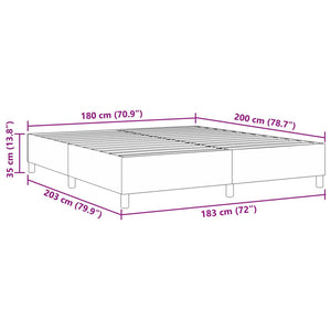 Plattformbettgestell Blau 180x200 cm Cordstoff