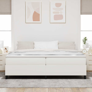Plattformbettgestell Creme 200x200 cm Cordstoff
