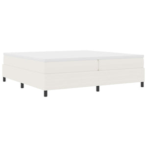 Plattformbettgestell Creme 200x200 cm Cordstoff