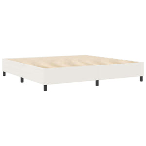 Plattformbettgestell Creme 200x200 cm Cordstoff