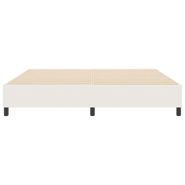 Plattformbettgestell Creme 200x200 cm Cordstoff