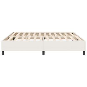 Plattformbettgestell Creme 200x200 cm Cordstoff
