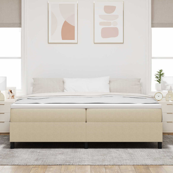 Grau-Grünes Cord Plattformbett 200x200 cm