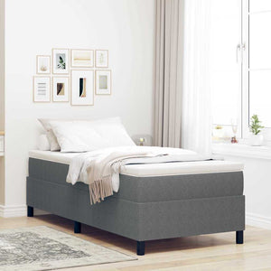 vidaXL Lit coffre gris clair et blanc 80 x 200 cm en tissu corduroy