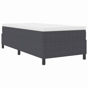 vidaXL Lit coffre gris foncé et blanc 80 x 200 cm en velours côtelé