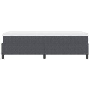 vidaXL Lit coffre gris foncé et blanc 80 x 200 cm en velours côtelé
