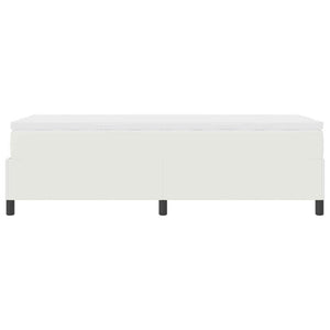 vidaXL Lit coffre crème et blanc 90 x 190 cm en tissu côtelé