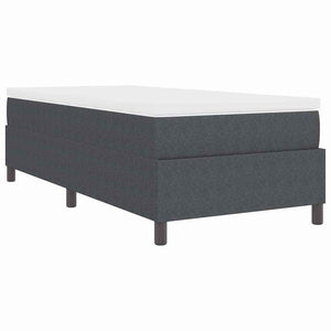 Boxspringbett 90x200 cm Dunkelgrau Cordstoff