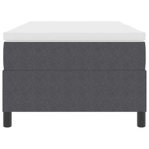 Boxspringbett 90x200 cm Dunkelgrau Cordstoff