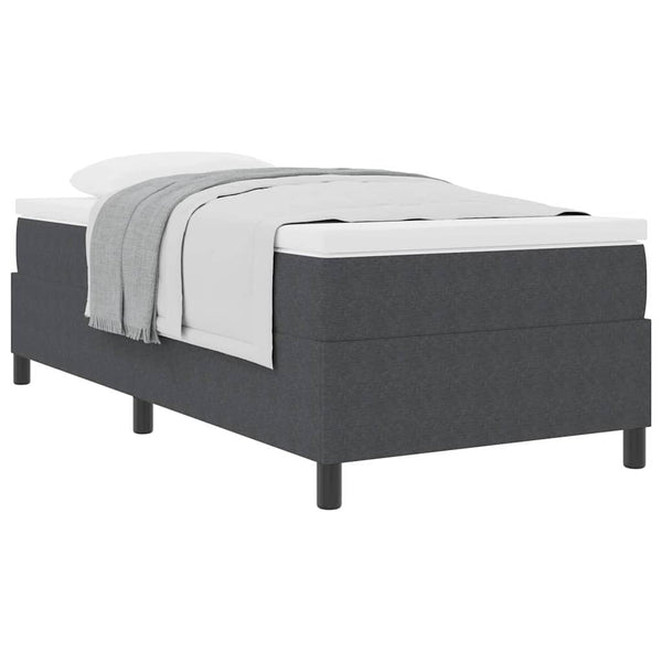 Boxspringbett 90x200 cm Dunkelgrau Cordstoff