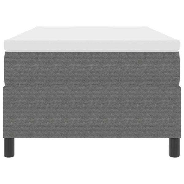 vidaXL Lit coffre gris clair et blanc 100 x 200 cm en velours côtelé
