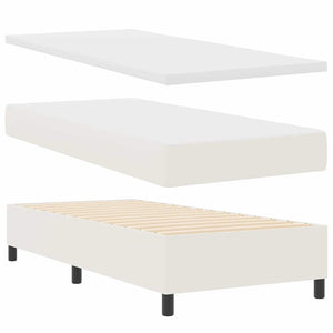 Boxspringbett Creme Weiß 100x200 cm