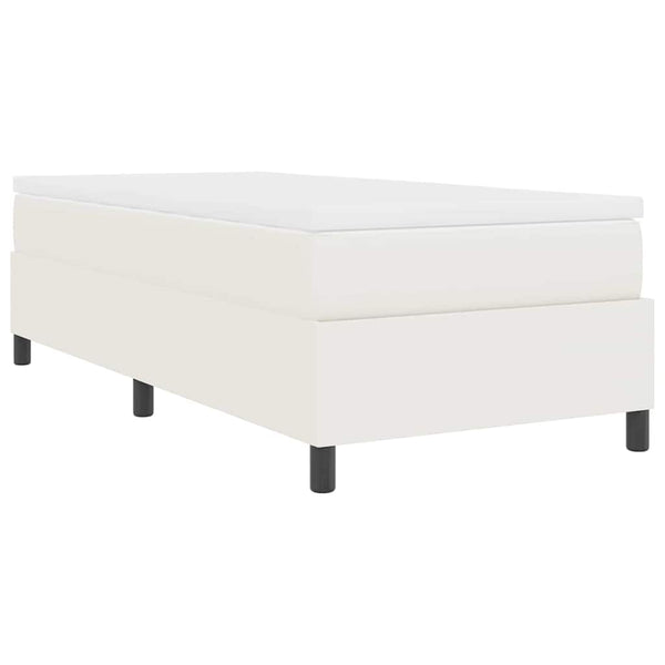 Boxspringbett Creme Weiß 100x200 cm