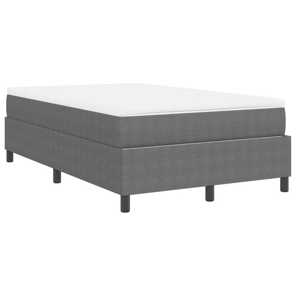 Boxspringbett 120x190 cm Hellgrau Cordstoff