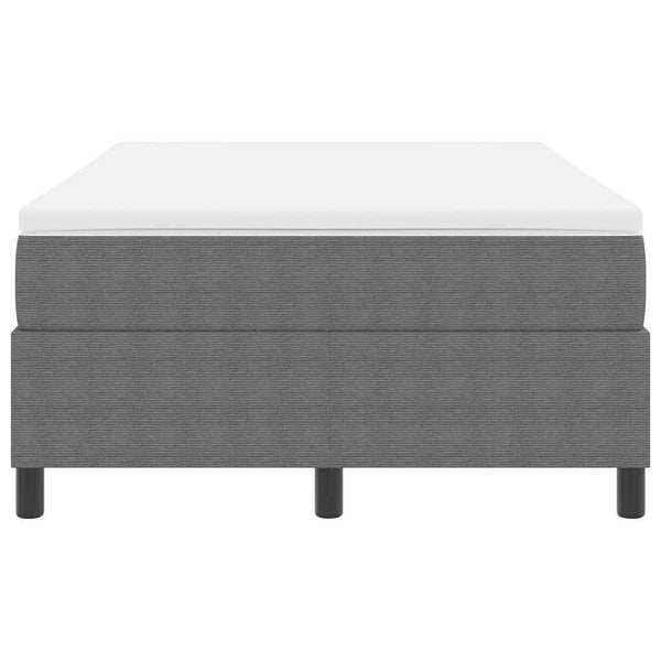 Boxspringbett 120x190 cm Hellgrau Cordstoff