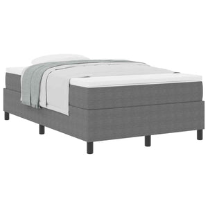 Boxspringbett 120x190 cm Hellgrau Cordstoff