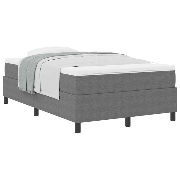 Boxspringbett 120x190 cm Hellgrau Cordstoff