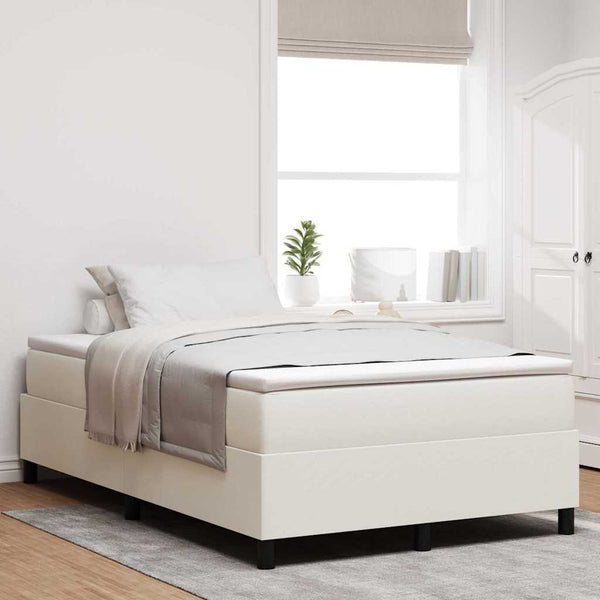Boxspringbett Creme Weiß 120x190 cm