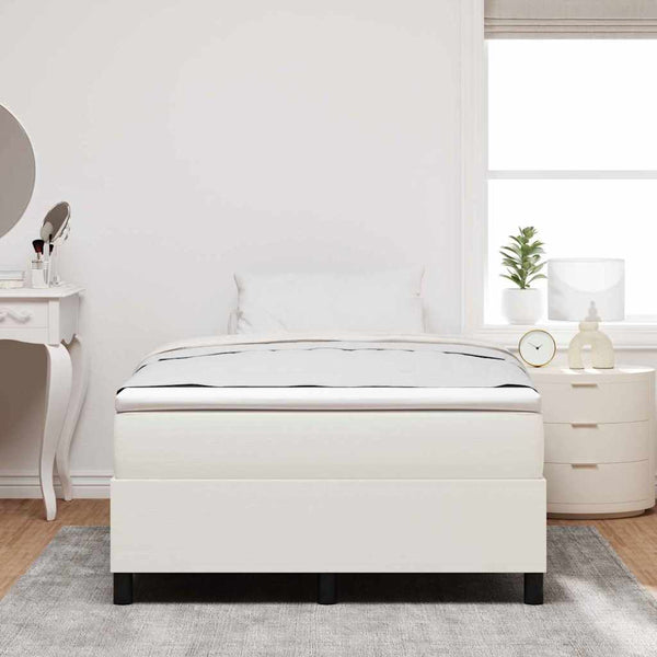Boxspringbett Creme Weiß 120x190 cm