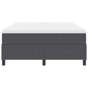 Boxspringbett 140x190 cm Dunkelgrau Cordstoff