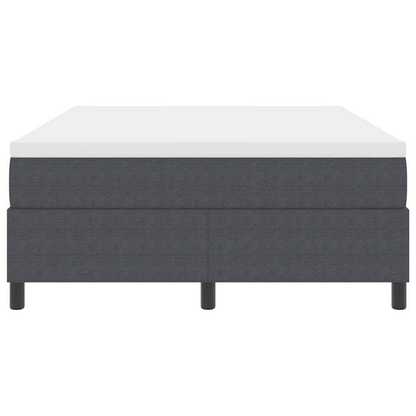 Boxspringbett 140x190 cm Dunkelgrau Cordstoff