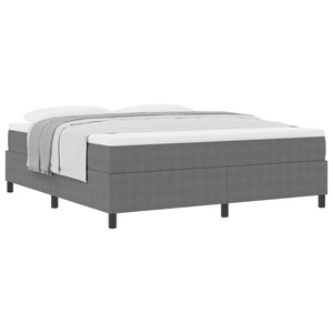 Boxspringbett 180x200 Hellgrau Cordstoff