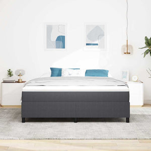 Boxspringbett 180x200 cm Dunkelgrau Cordstoff