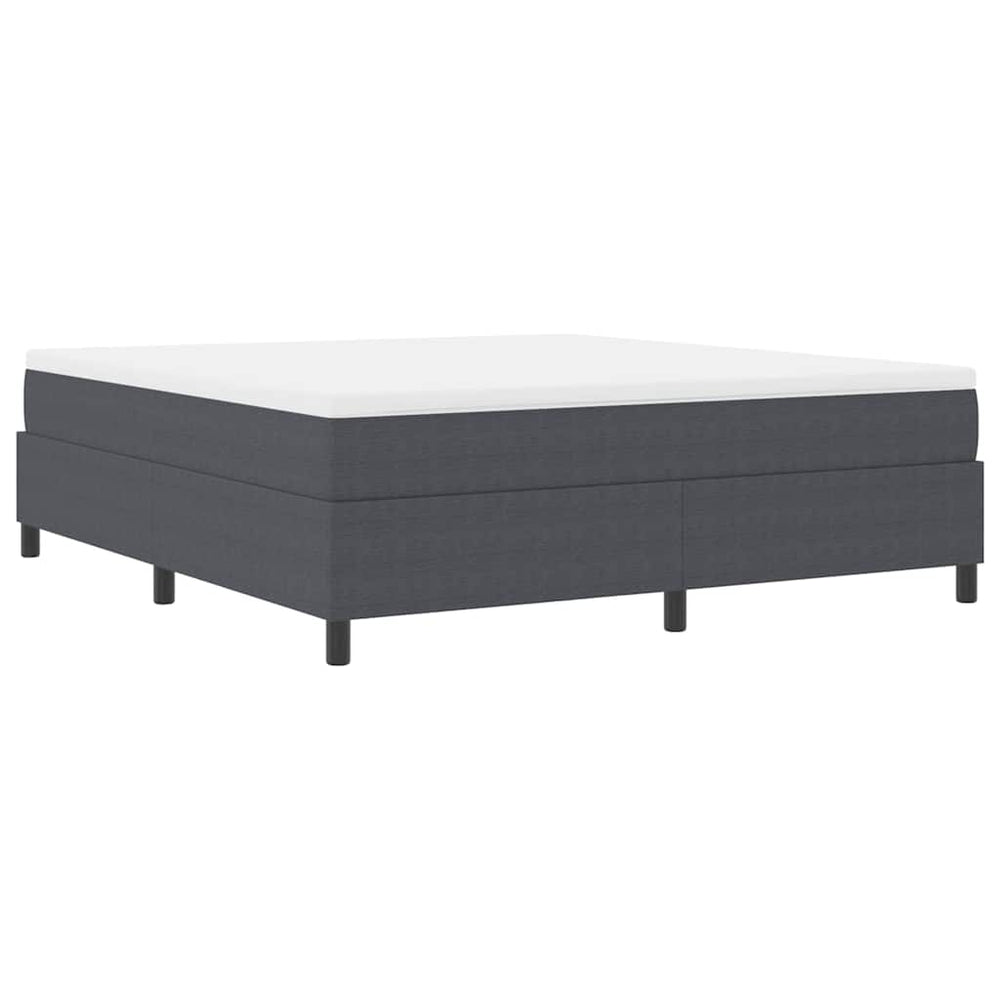 Boxspringbett 180x200 cm Dunkelgrau Cordstoff