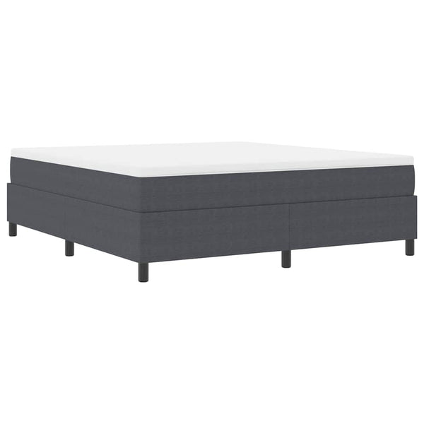 Boxspringbett 180x200 cm Dunkelgrau Cordstoff