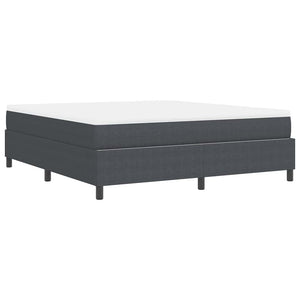 Boxspringbett 180x200 cm Dunkelgrau Cordstoff