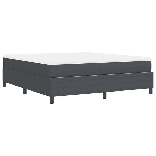 Boxspringbett 180x200 cm Dunkelgrau Cordstoff