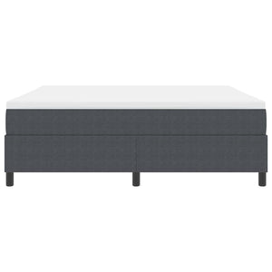 Boxspringbett 180x200 cm Dunkelgrau Cordstoff