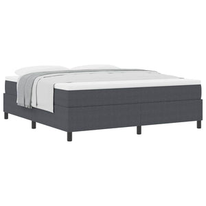 Boxspringbett 180x200 cm Dunkelgrau Cordstoff