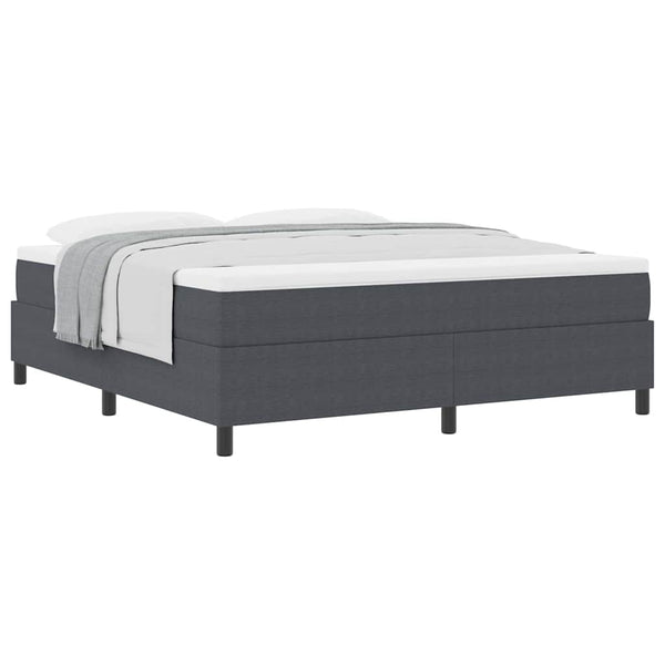 Boxspringbett 180x200 cm Dunkelgrau Cordstoff