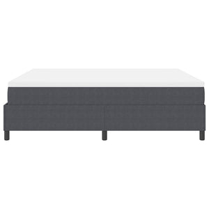 Boxspringbett 180x200 cm Dunkelgrau Cordstoff