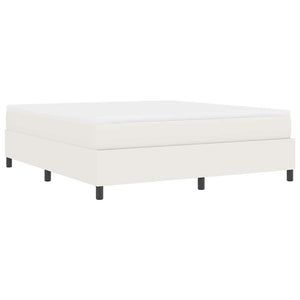 Boxspringbett Creme Weiß Cord 180x200 cm