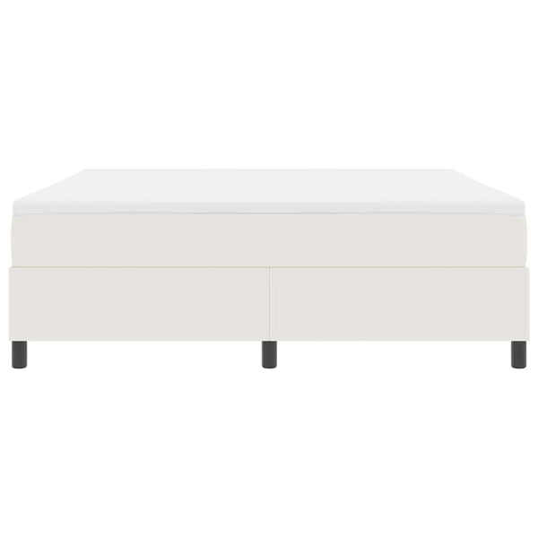 Boxspringbett Creme Weiß Cord 180x200 cm