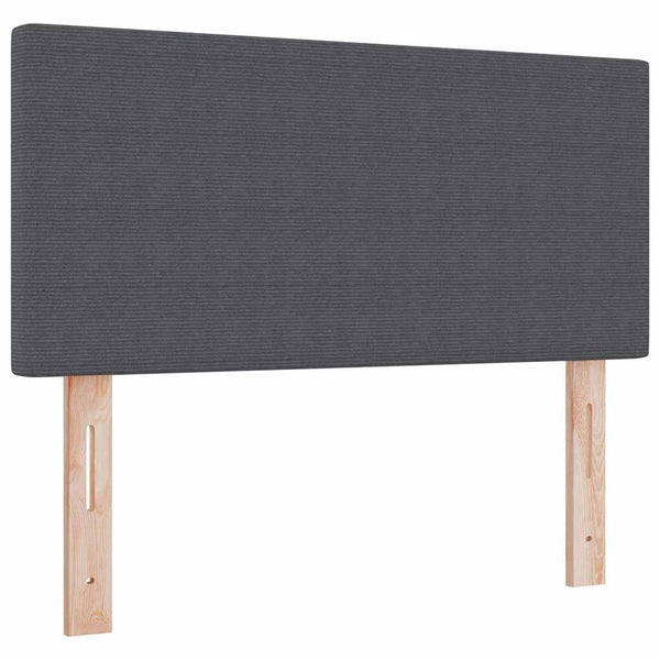 LED Boxspringbett Dunkelgrau 90x200 cm
