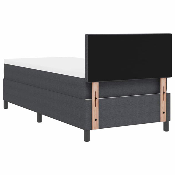 LED Boxspringbett Dunkelgrau 90x200 cm